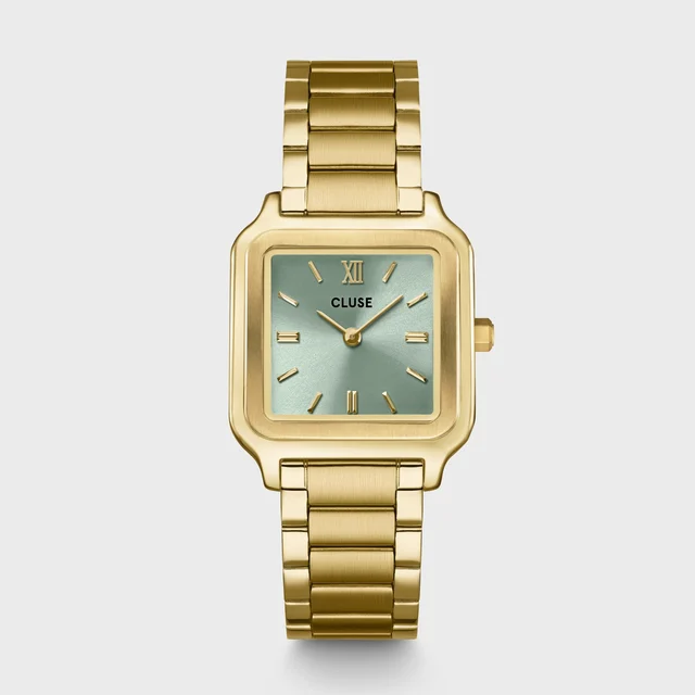 CLUSE Gracieuse Watch Steel, Sage Green, Gold Colour CW11909 kol saati