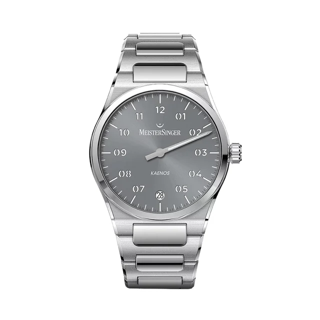 Meistersinger Kaenos 40mm - Grey on Bracelet KS927 kol saati