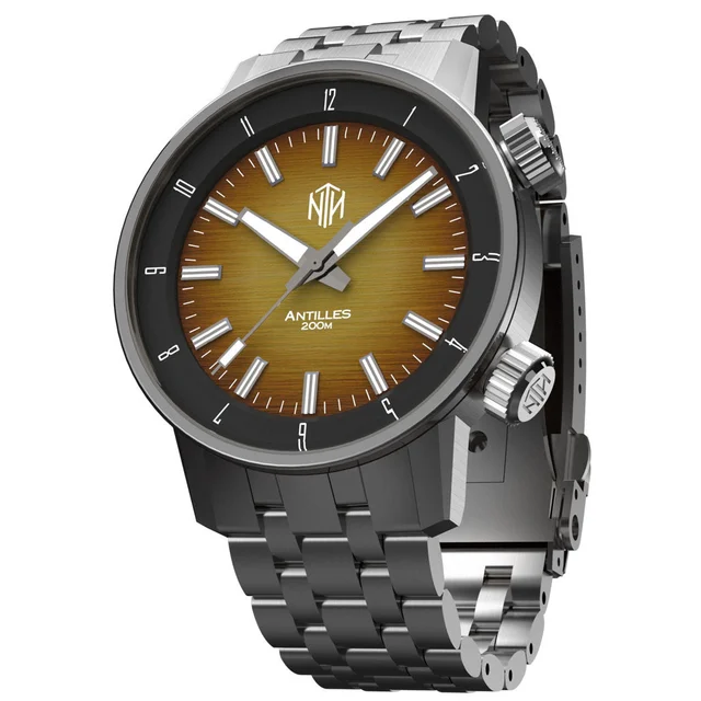 NTH Antilles 200-Meter Hi-Beat Automatic Dive Watch with a DD AR Sapphire Crystal #WW- -TN