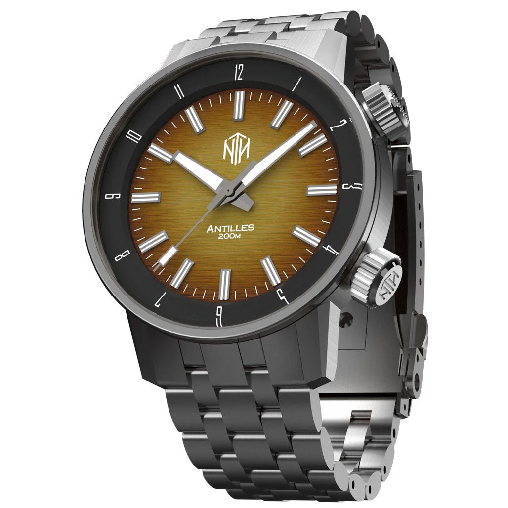 NTH Antilles 200-Meter Hi-Beat Automatic Dive Watch with a DD AR Sapphire Crystal #WW- -TNCN WW-NTH-TNCN 40 mm kol saati