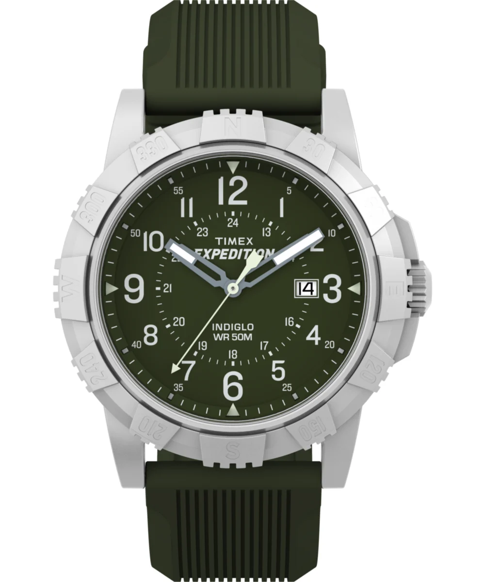 Timex Expedition Ridge 43mm Silicone Strap Watch TW4B32100 43 mm kol saati