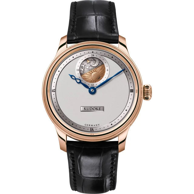 Kudoke Silver Dial Rose Gold kudoke-2-silver-rg kol saati