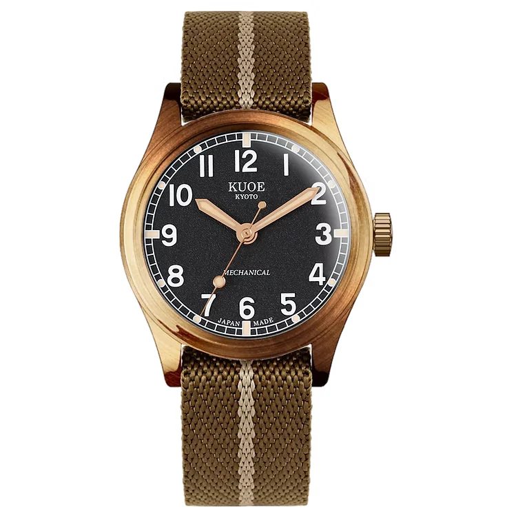 Kuoe Kyoto Old Smith os90002bz-nd-bk-large-nyl-kb 38 mm kol saati