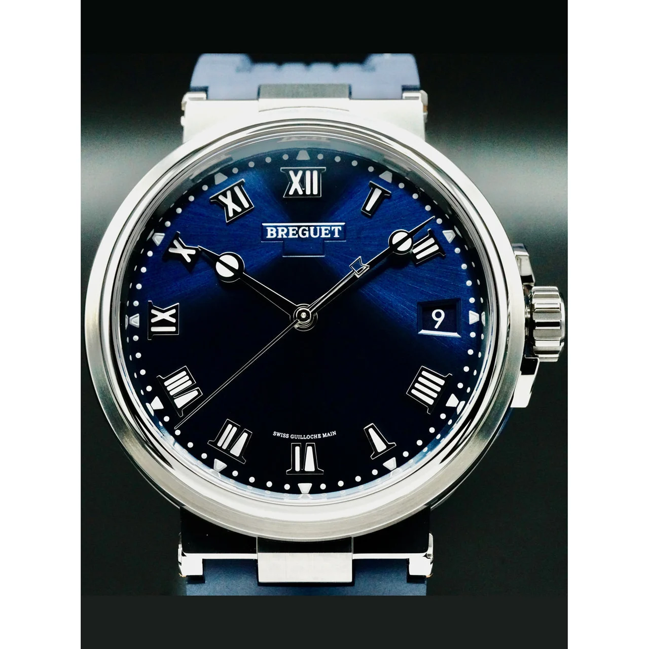 Breguet Marine Titanium Blue Dial 210000025653 40.5 mm kol saati