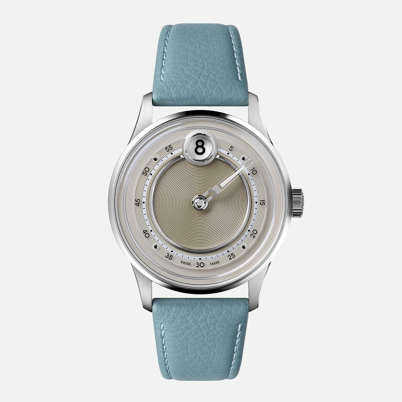 Christopher Ward Jump Hour Mk V C01-39AJH4-S00E0-MLB 39 mm kol saati