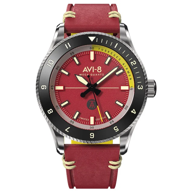 AVI-8 Tuskegee Airmen Meca-Quartz Limited Edition, Ramitelli #AV-4103-04 kol saati