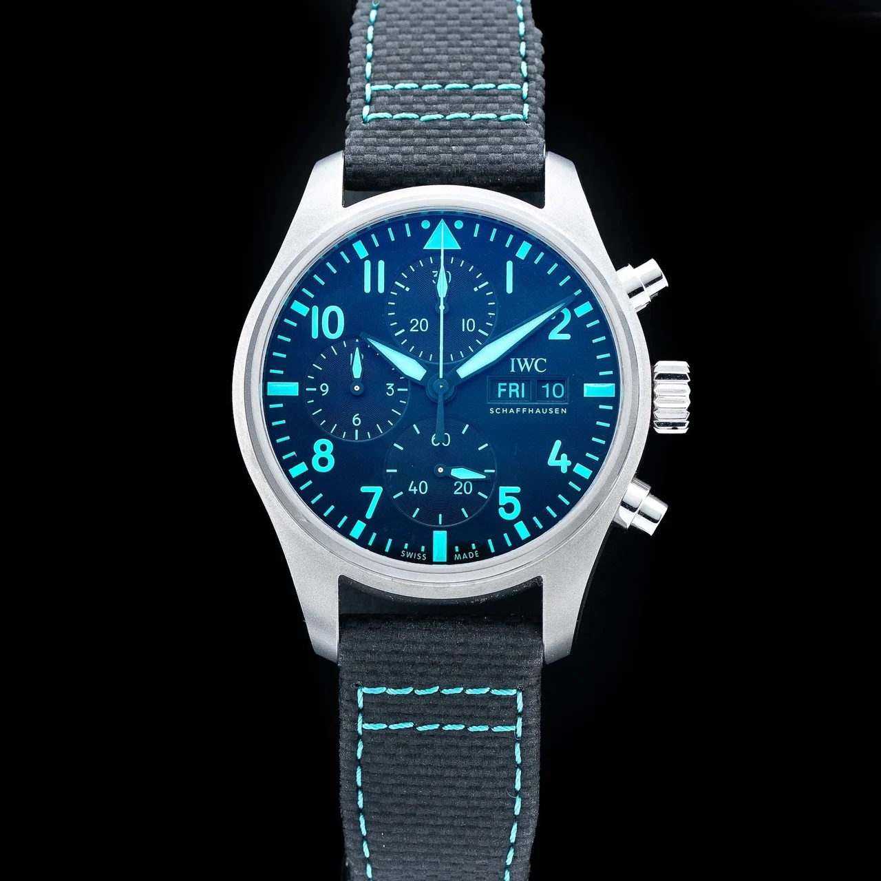 IWC Pilot Chronograph AMG Petronas Mercedes Edition Titanium IW388108 210009N34133 41 mm kol saati