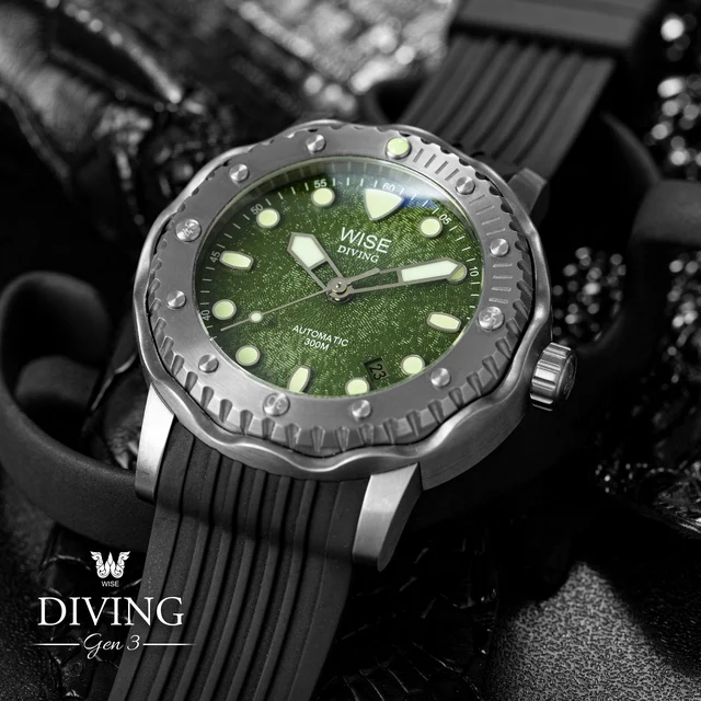 WISE DIVING 300M. Gen 3 Titanium DTB431 kol saati