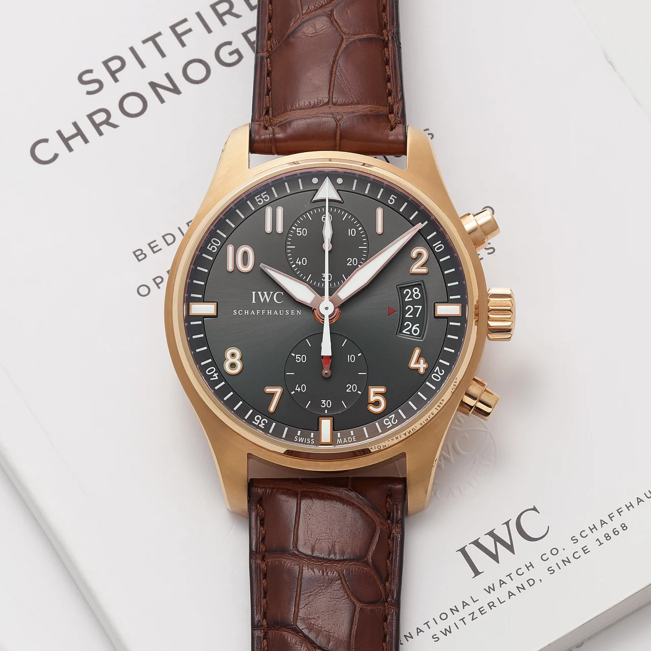 IWC IWC REF. 3878 PILOT'S SPITFIRE kol saati