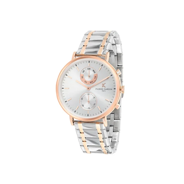 BONNE NOUVELLE MENS Bonne Nouvelle Rose Gold and Stainless Steel Multifunction Watch with