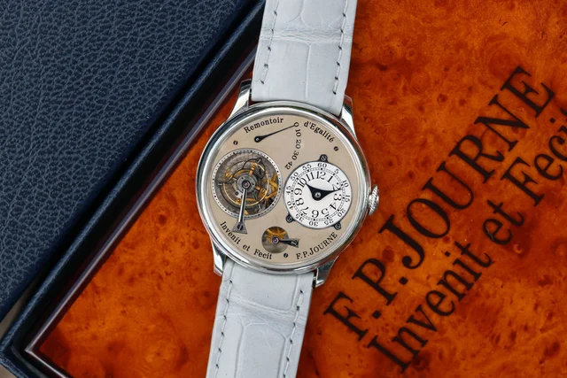 F.P. Journe Tourbillon Souverain “T” in Platinum, Brass Move kol saati