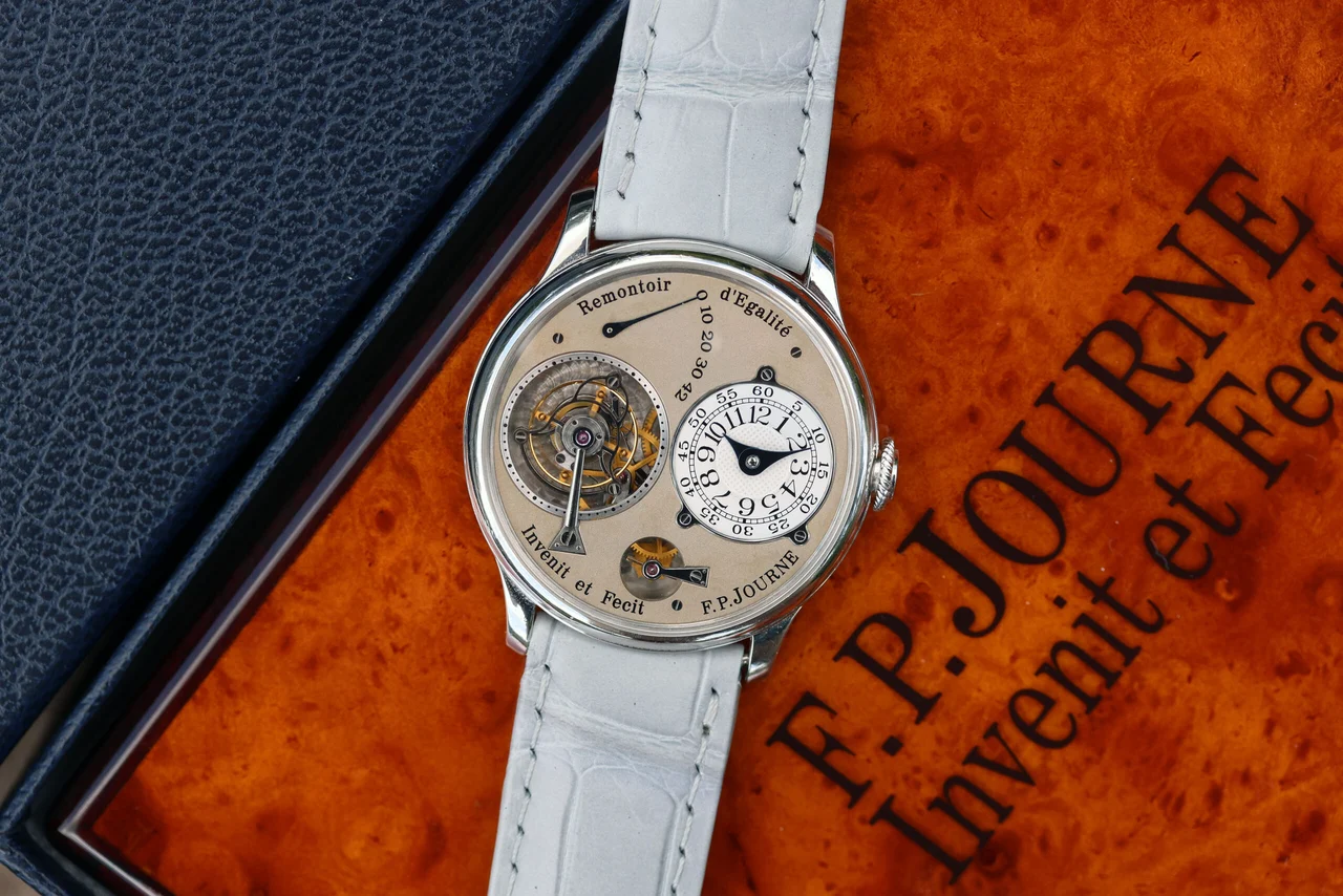 F.P. Journe Tourbillon Souverain “T” in Platinum, Brass Move 38 mm kol saati