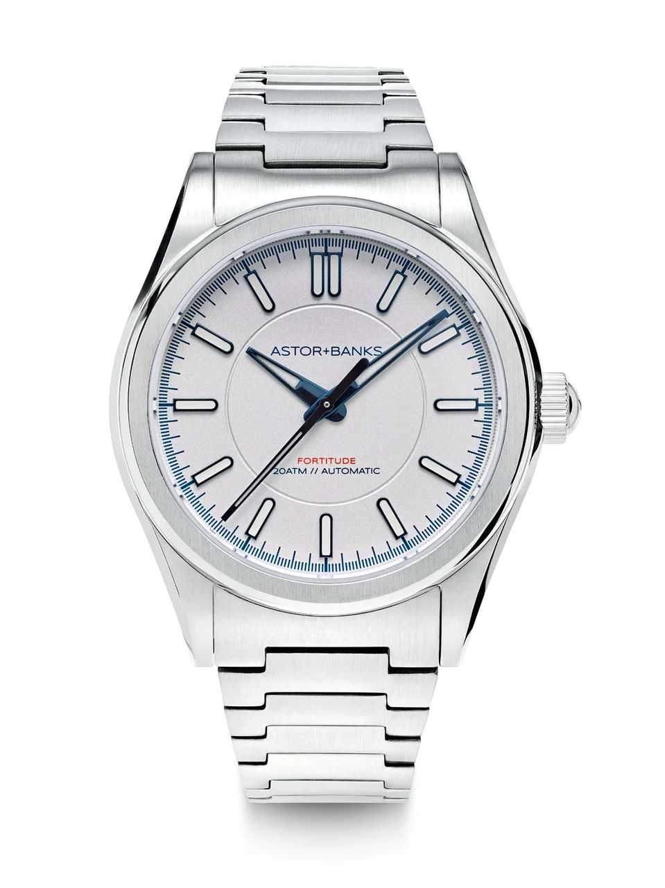 Astor+Banks Fortitude Lite Silver 39 mm kol saati