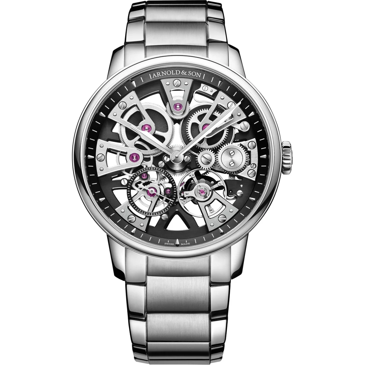 Arnold & Son Chronometry Nebula 40 Steel 1NEGS.B01A.S135D 40 mm kol saati