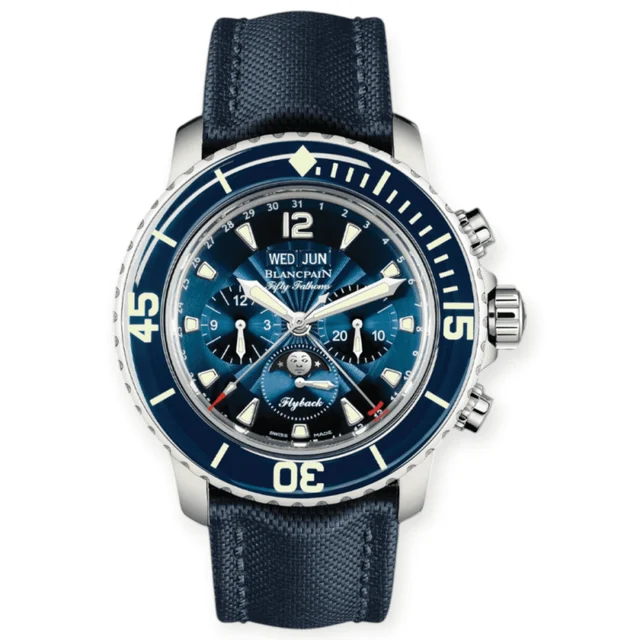 Blancpain Fifty Fathoms Chronographe Flyback Quant Pre-Owned Blancpain Fifty Fathoms Chron