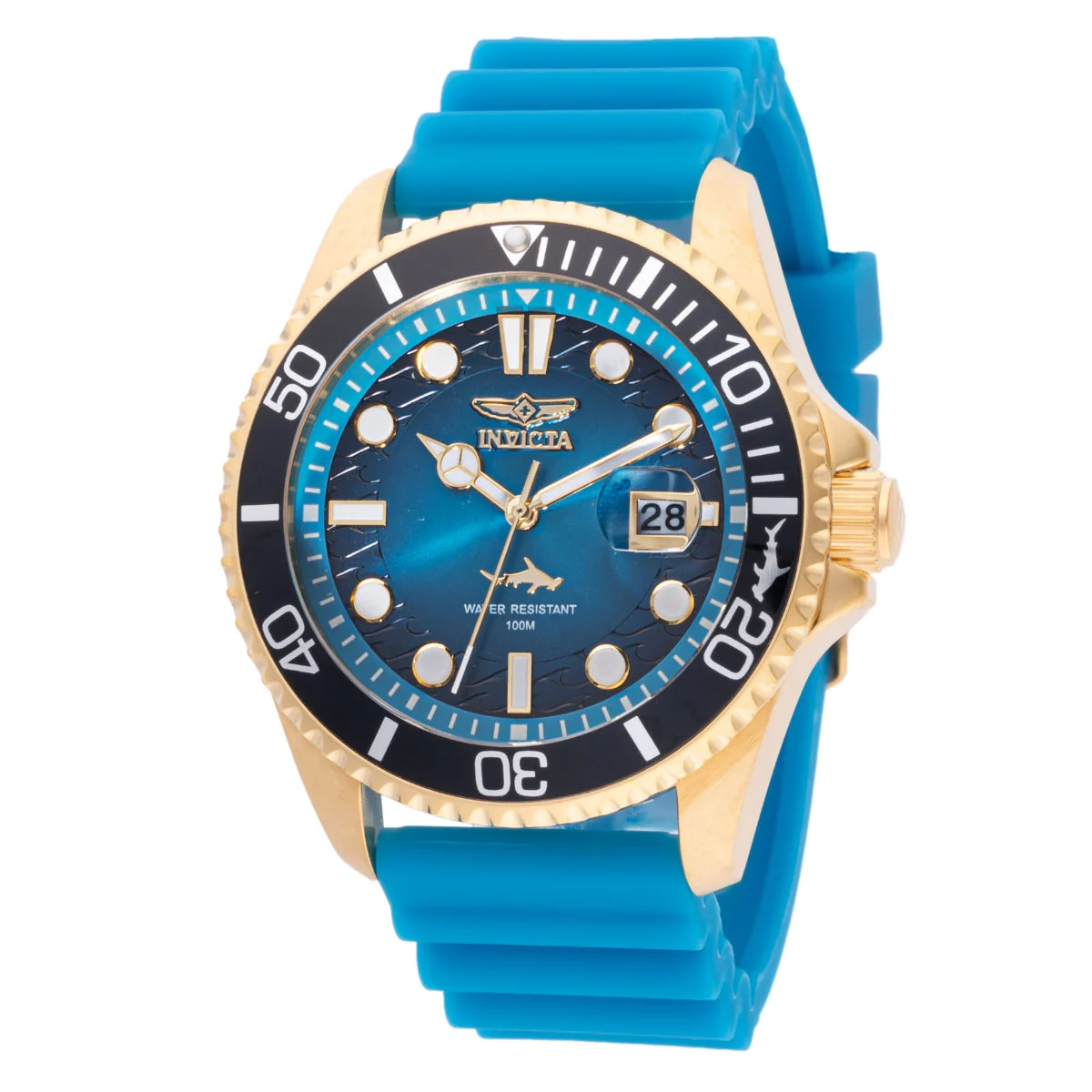 Invicta Pro Diver Shark Watch - 43mm. Blue (47170) 43 mm kol saati