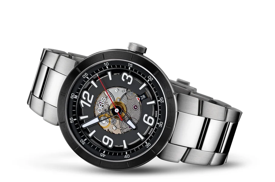 Oris Engine Date 01 733 7668 4114-07 8 25 10 43 mm kol saati