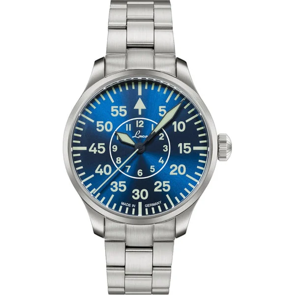Laco Pilot Watches Basic Aachen Blaue Stunde 39 MB 862103.2.MB 39 mm kol saati