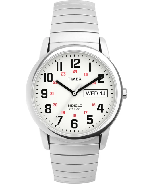 Timex Easy Reader Day Date 35mm Expansion Band Watch T204619J kol saati