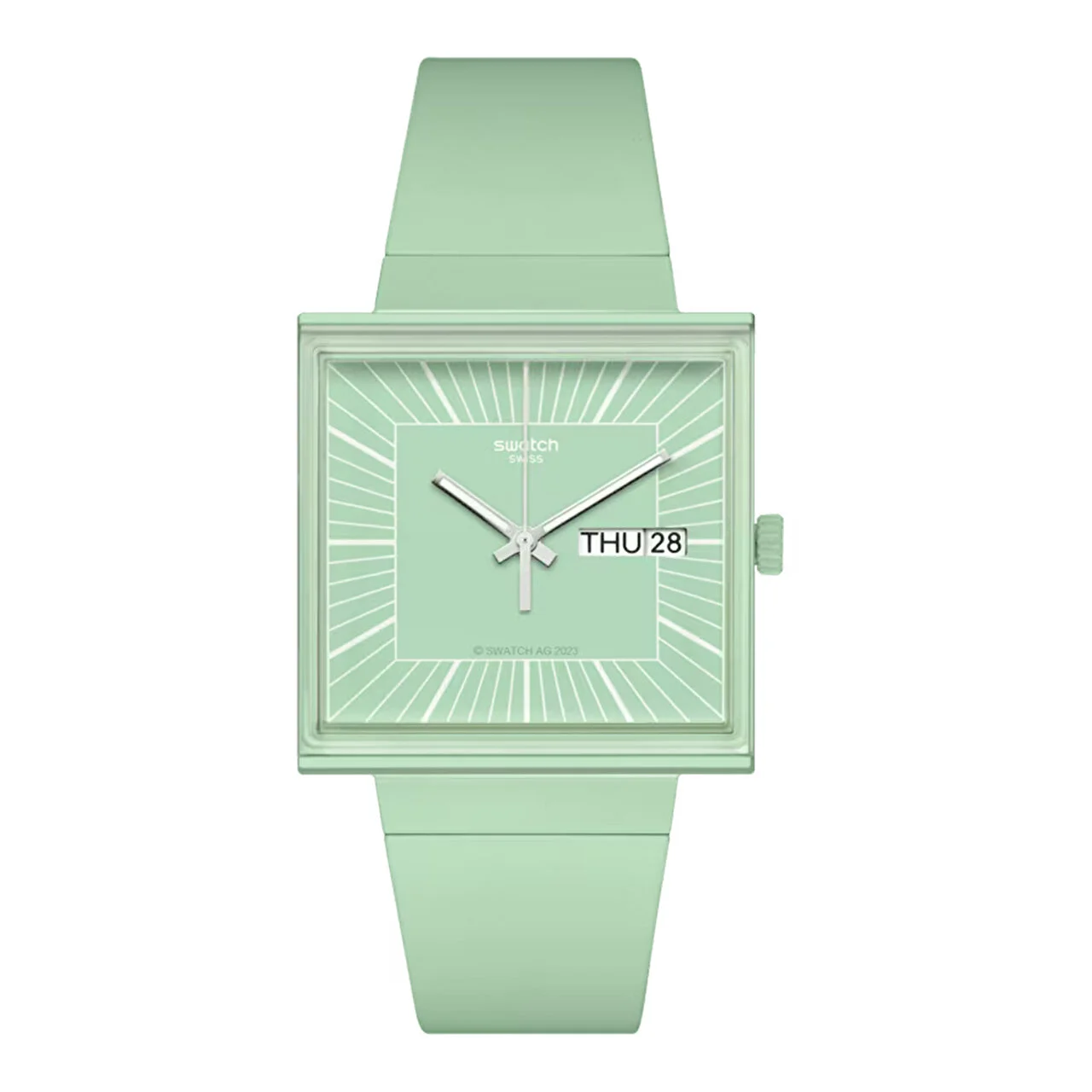 Swatch What If…Mint? SO34G701 41.8 mm kol saati