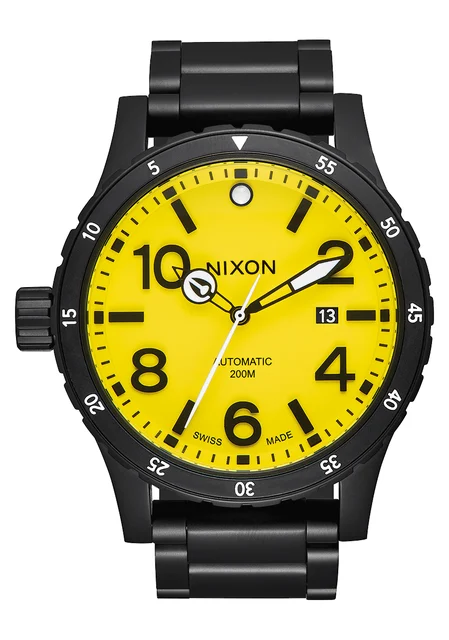 Nixon US Diplomatic - Black / Yellow A429-293-00 kol saati