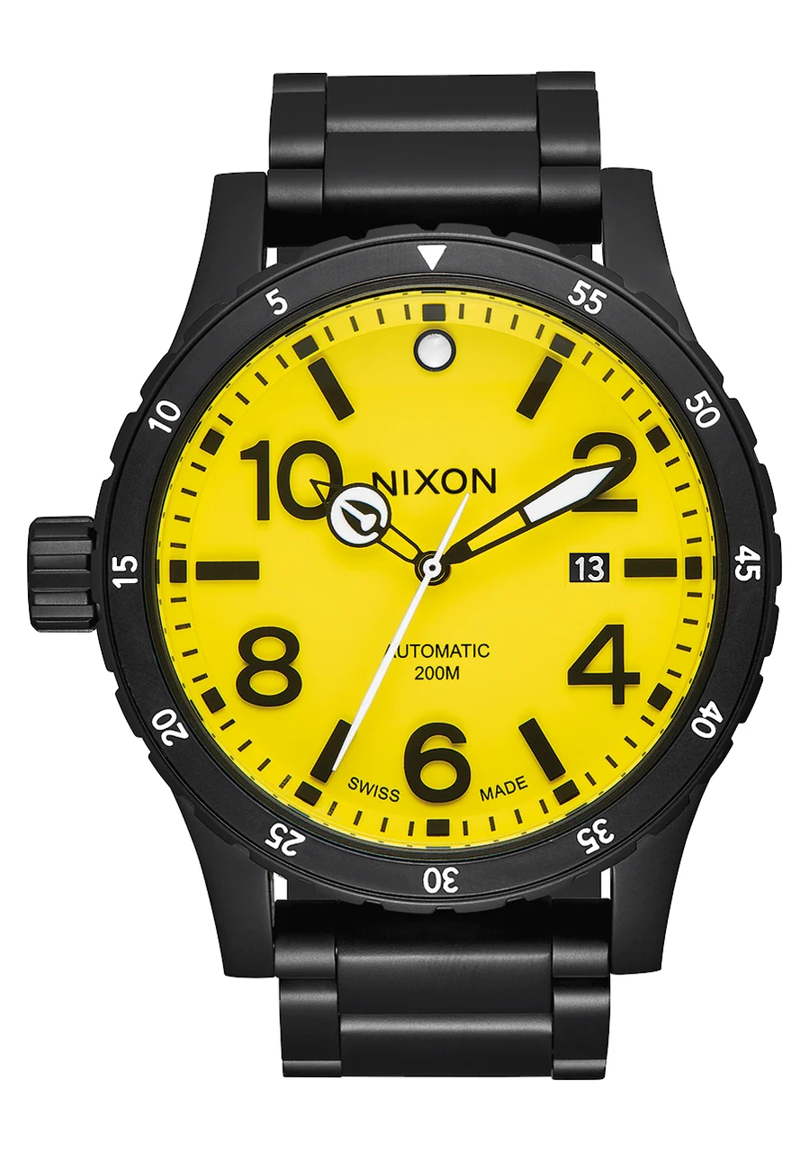 Nixon US Diplomatic - Black / Yellow A429-293-00 kol saati