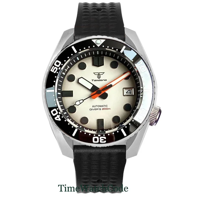 Tandorio Watches Tandorio SBDX001 20BAR Diving Watch TD236 NH35 Sapphire 43mm Panda Lumino