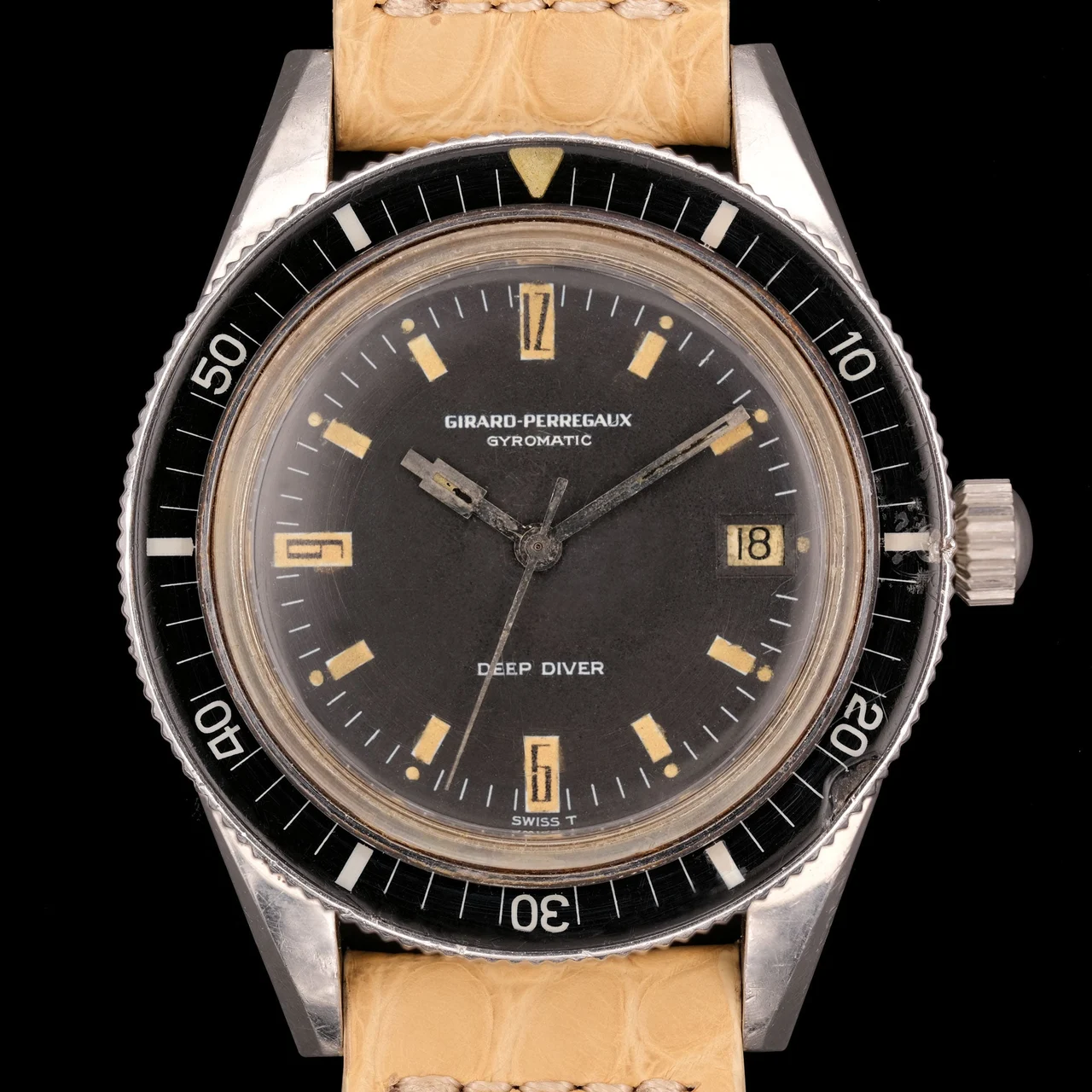 Girard-Perregaux Gyromatic Deep Diver 8867V from 1966 39 mm kol saati