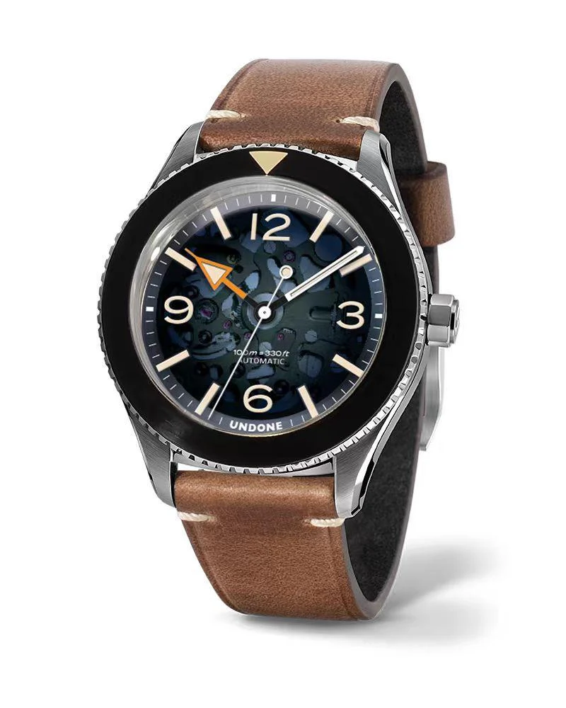 UNDONE Watches Basecamp Labcraft Automatic basecamp-labcraft-skeleton kol saati
