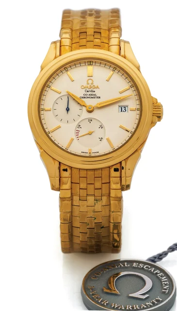 OMEGA Deville Co-axial Yellow Gold 4132.23.100 kol saati