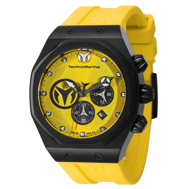 Invicta TechnoMarine Reef Sun Watch - 45mm, Yellow (TM-523002) kol saati