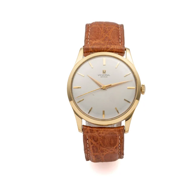Universal UNIVERSAL, REF. 10353, CAL. 215 AUTOMATIC, YELLOW GOLD kol saati
