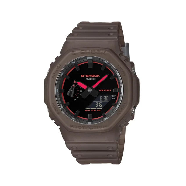 G-SHOCK Brown - Black on Resin Band GA2100K-5A kol saati