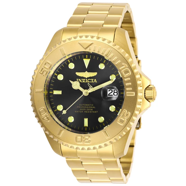 Invicta Grand Diver Raylith Automatic Watch - 47mm. Gold (28952) kol saati