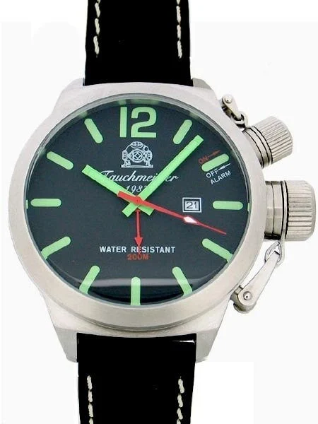 Tauchmeister Retro Military Divers Watch with Alarm Function T0164 kol saati