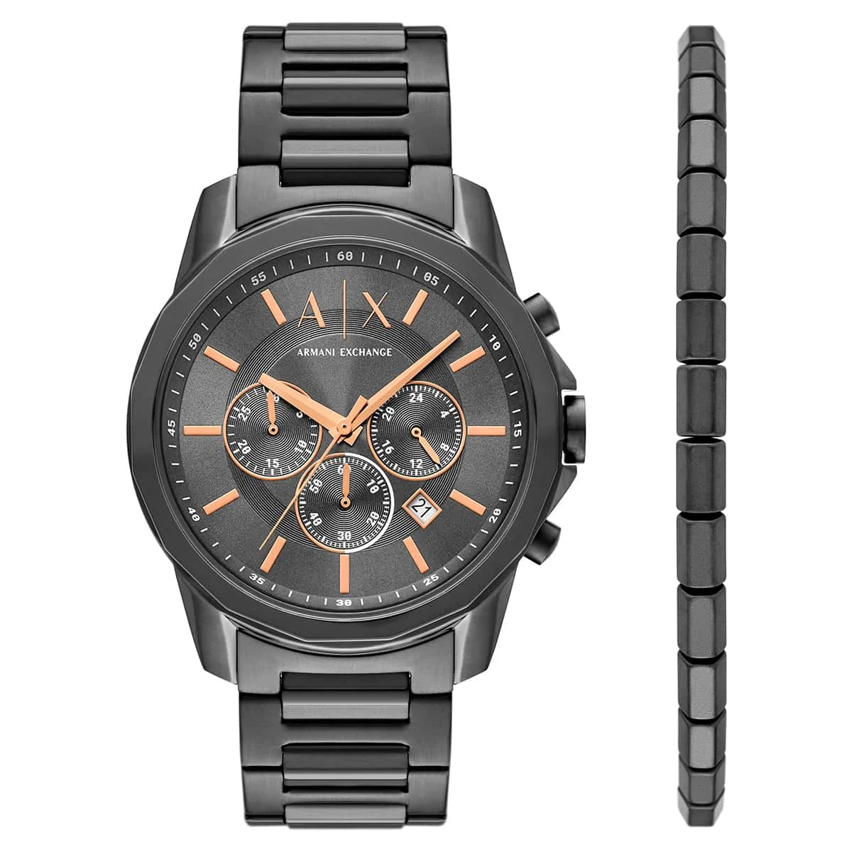 Armani Exchange Bileklik Seti AX7170SET 44 mm kol saati