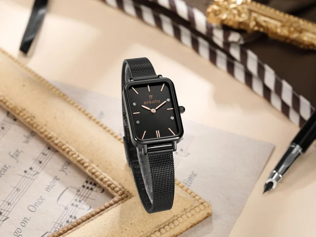 Enkatawatches Ara Black kol saati