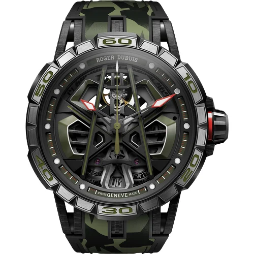 Roger Dubuis Excalibur Spider Huracán Sterrato Monobalancier Titanium RDDBEX1082 kol saati