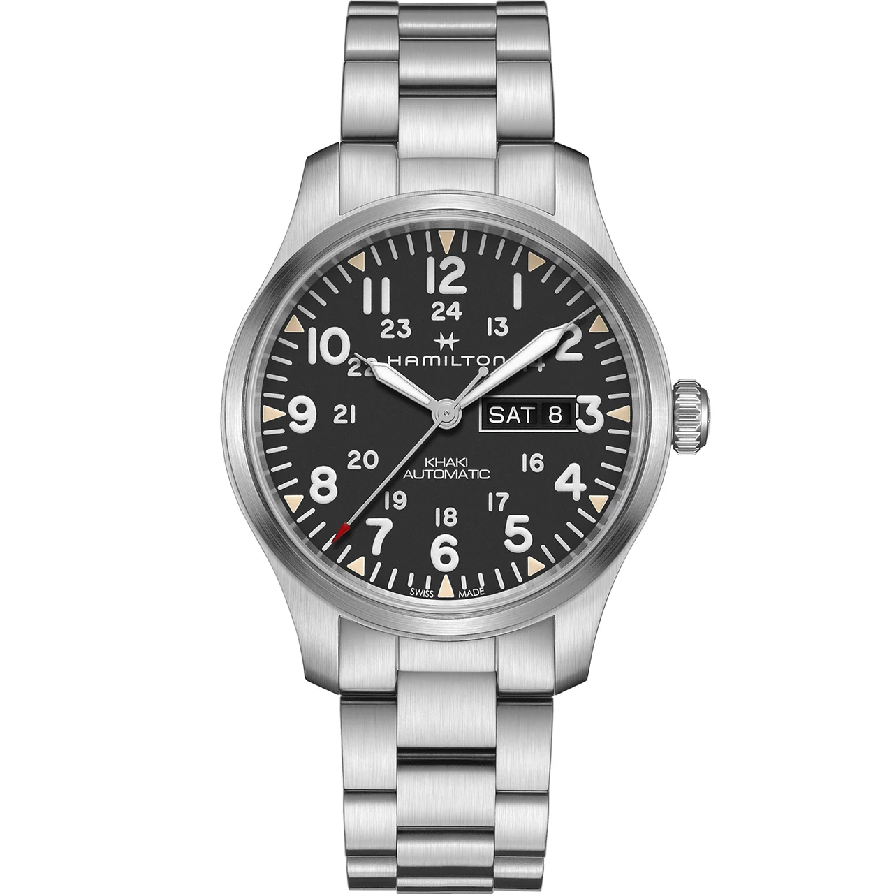 Hamilton Khaki Field DAY DATE H70535131 42 mm kol saati