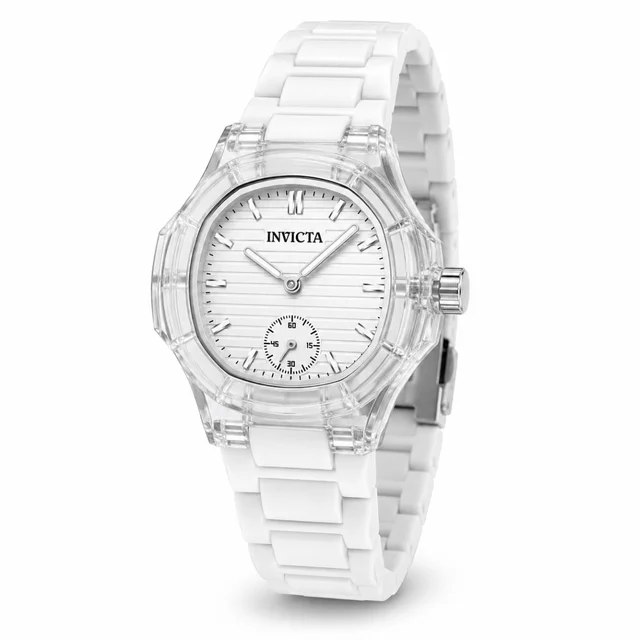 Invicta Celestial Linura Watch - 34.8mm, White (70400) kol saati