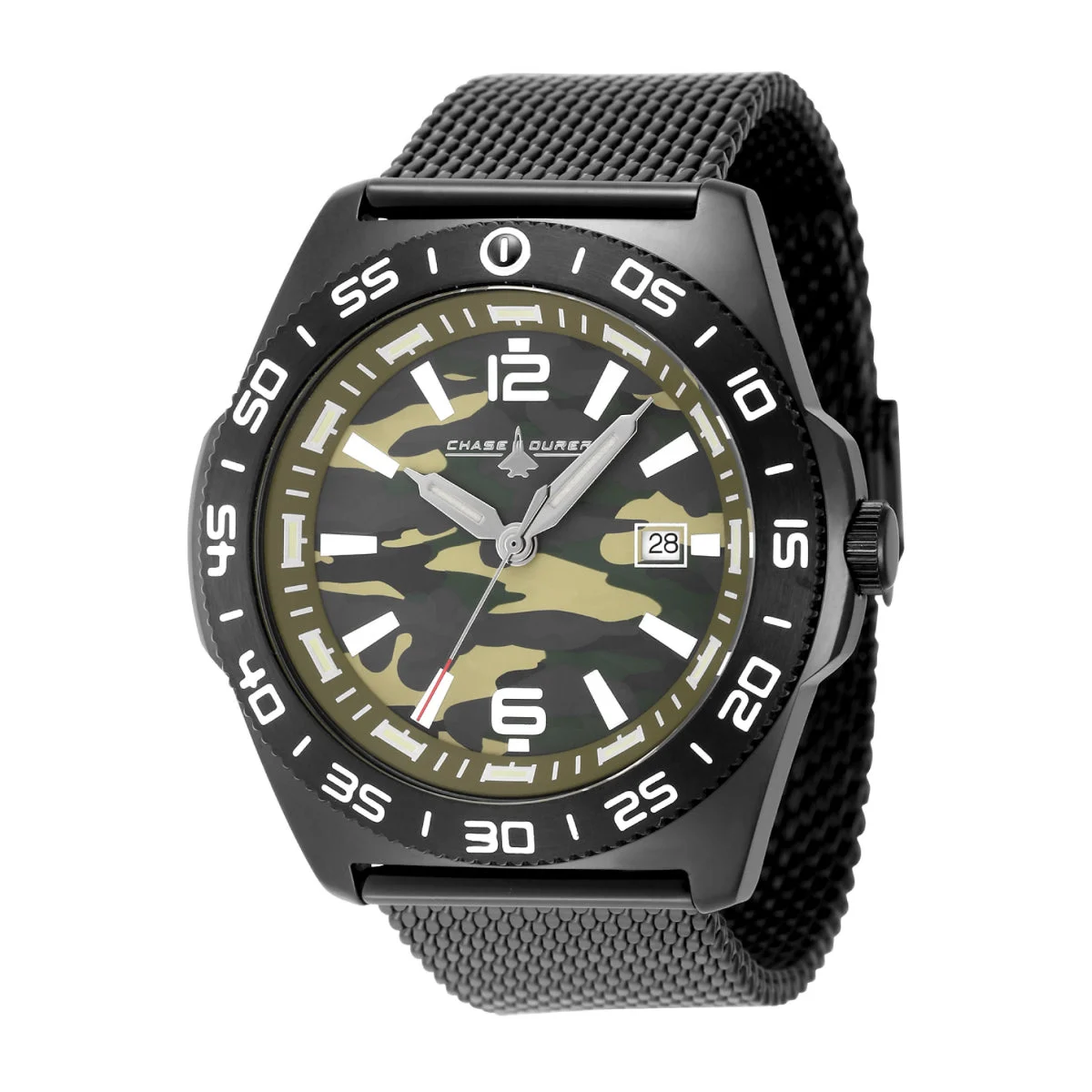 Chase Durer Watch - 45mm, Black (CDW-0182) 45 mm kol saati