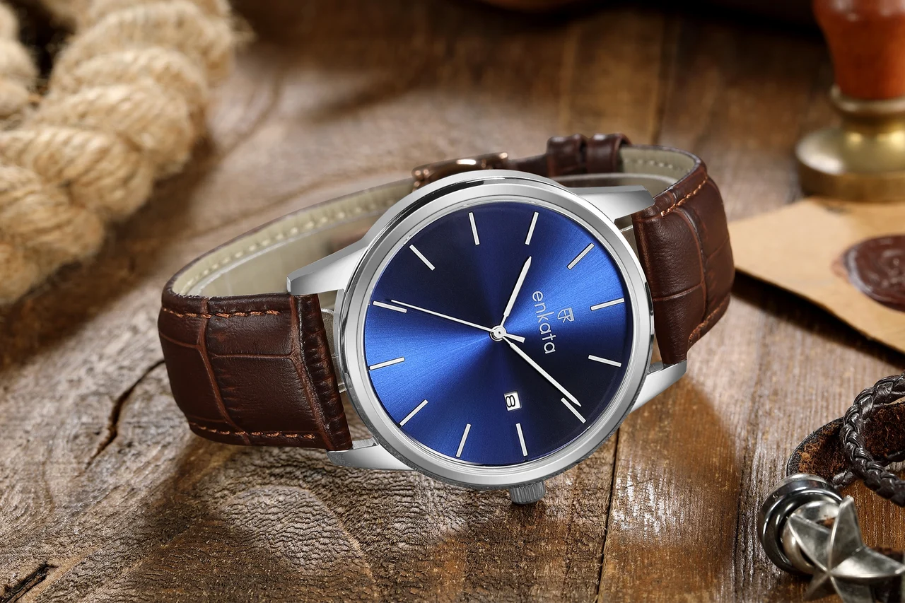 Enkatawatches Neptune Brown L 40 mm kol saati