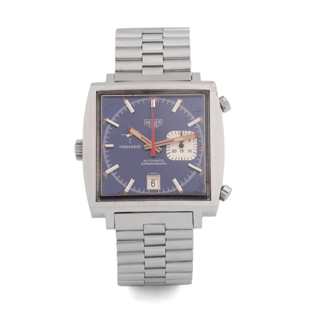Tah Heuer Monaco, Blue Dial, Stainless Steel 1533B kol saati