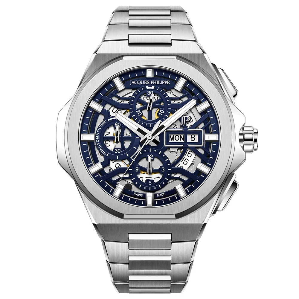 Jacques Philippe JPAGC6413X6BLU 44 mm kol saati