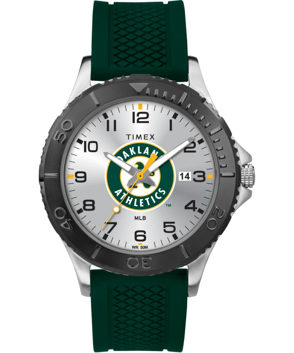 Timex Gamer Green Oakland Athletics TWZBATHMH 42 mm kol saati