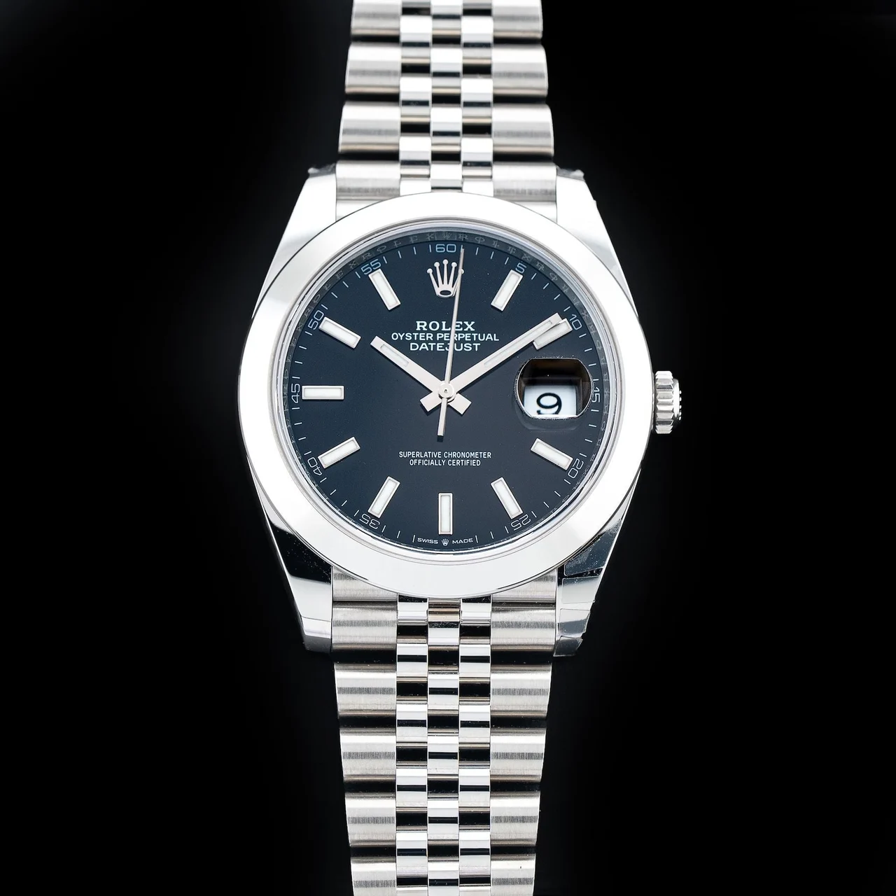 Rolex Datejust 41 Black Dial on Jubilee Bracelet 210009N32946 kol saati