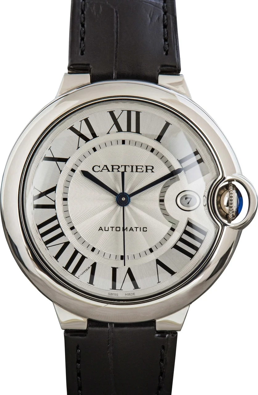 Cartier Ballon Bleu De Ref WSBB0039 Silver Roman Dial kol saati