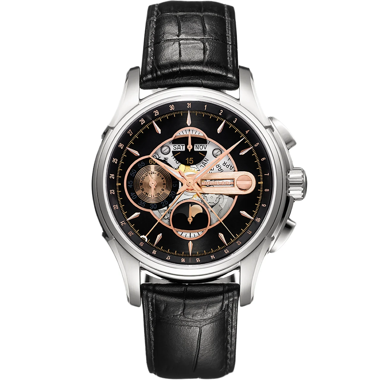 Hamilton Jazzmaster Jazzmaster Moonphase Auto Chrono H32696731 44 mm kol saati