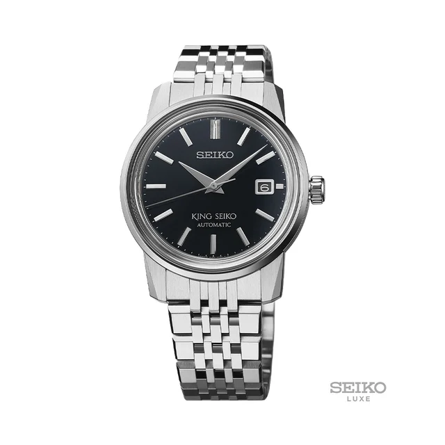 Seiko King KSK Modern Re-Interpretation 38.6mm - Black on Bracelet SJE091 kol saati