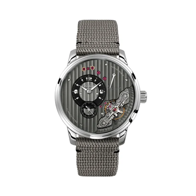 Glashutte Original PanoInverse 42mm - Black on Synthetic Strap 1-66-06-04-22-66 kol saati